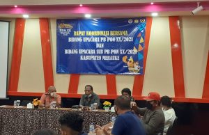 Jelang PON ke-XX, Panitia PON Merauke Gelar Rakor Antar Bidang