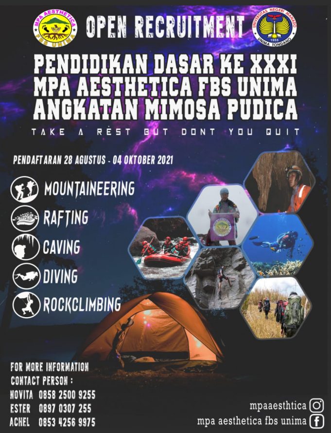 MPA AESTHETICA FBS UNIMA Buka Pendaftaran Dikdas ke-XXXI