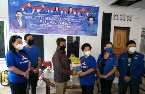 Jelang Dua Dekade, DPC Partai Demokrat Manado Gelar Bakti Sosial Dan Vaksinasi Gratis