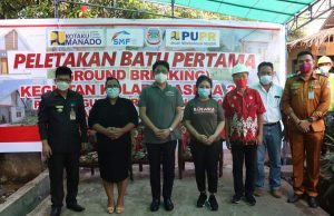 Wali Kota Manado Lakukan Peletakan Batu Pertama Pembangunan RTLH di Bahowo Tongkaina