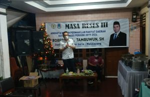 Masa Reses III 2021 DPRD Manado, Robert Jaring Asmara Di Winangun 2