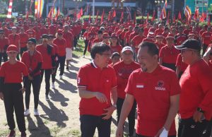 Cetak Rekor MURI, PDI Perjuangan Manado Gelar Senam SICITA