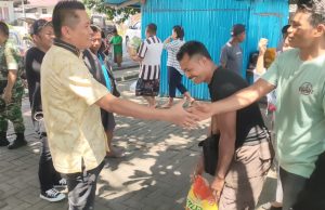 Yosa Bagikan Ratusan Bapok Bantu Masyarakat di Melonguane