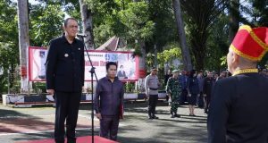 Pemkab Minahasa Gelar Upacara Peringati Hari Otda ke-XXVII dan Hardiknas 2023
