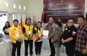 Target 12 Kursi, Partai Golkar Minahasa Daftarkan Bacaleg ke KPU