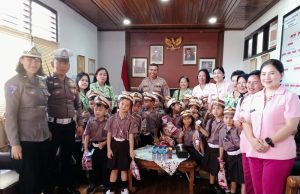 Kapolres Minahasa Kenalkan Tugas Polisi Kepada Murid TK Kemala Bhayangkari