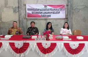 Sekda Minahasa Jadi Narasumber Pelatihan Peningkatan Kapasitas Perangkat Desa di Langowan Selatan