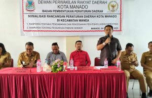 Bapemperda DPRD Manado Sosialisasikan Ranperda Pencegahan Narkotika dan Pengarusutamaan Gender di Kecamatan Wanea