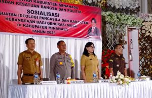 Sekda Lynda Watania Beri Pemahaman Wawasan Kebangsaan Kepada Generasi Muda Di Minahasa