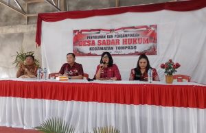Sekda Minahasa Harap Pendamping Desa Kecamatan Tompaso Sadar Hukum