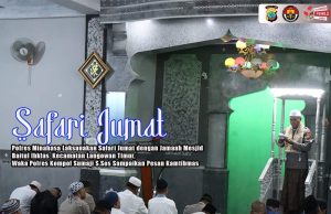 Polres Minahasa Gelar Safari Jumat Di Masjid Baitul Ikhlas Langowan Timur