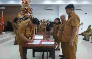 Pemkab Minahasa Teken Pakta Integritas dan Perjanjian Kinerja 2024