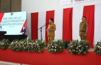 Pj Bupati Minahasa Pimpin Apel Kerja Maret 2024
