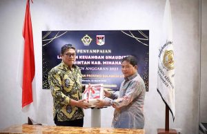 Pj Bupati Minahasa Serahkan LKPD 2023 Kepada BPK Perwakilan Sulut