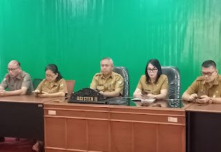 Assiten II Minahasa Ikuti Rakor Pengendalian Inflasi dan Penanggulangan Polio Bersama Mendagri