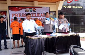 Polres Minahasa Ungkap Kasus Curanmor dan Curanik, 8 Tersangka Diamankan