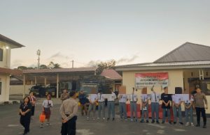 Terlibat Tawuran Antar Sekolah, 13 Siswa Diamankan Satuan Samapta Polres Minahasa