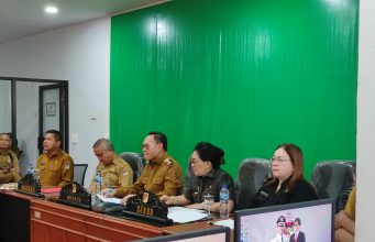 Pj Bupati Minahasa Ikuti Diskusi Kelompok Terarah Penilaian Wawancara Evaluasi SPBE Tahun 2024