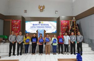Lapas Tondano Salurkan Bantuan Sosial untuk Keluarga Warga Binaan