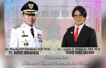 Pj Bupati dan Sekda Minahasa Sampaikan Selamat YSK-Victory Resmi Menang Pilgub Periode 2025-2030