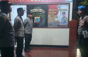 Jelang Akhir Pekan di Bulan Ramadan, Kasie Propam Polres Minahasa Cek Kesiapsiagaan Anggota Piket