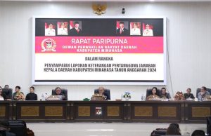 DPRD Minahasa Gelar Rapat Paripurna LKPJ Bupati Tahun Anggaran 2024