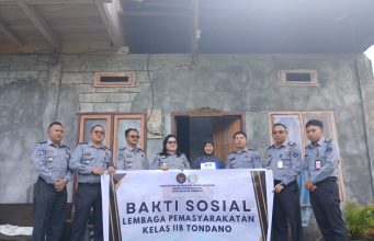 Peringatan HBP ke-61, Lapas Kelas IIB Tondano Tebar Kepedulian Lewat Bakti Sosial