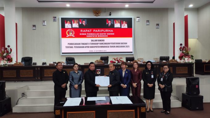 DPRD Minahasa Sahkan Ranperda APBD Perubahan 2025