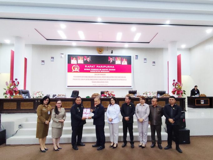 Dipimpin Robby Longkutoy, DPRD Minahasa Gelar Paripurna Penyampaian KUA-PPAS APBD 2026 oleh Bupati