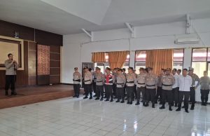 Apel Jam Pimpinan, Kapolres Minahasa Tekankan Peningkatan Pelayanan kepada Masyarakat