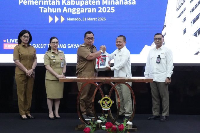 Pemkab Minahasa Serahkan LKPD Unaudited TA 2025