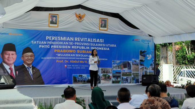 Mendikdasmen Resmikan Revitalisasi Sekolah se-Sulut, SMKN 3 Tondano: Ruang Praktik Kini Berstandar Industri
