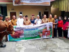 Pemkab Minahasa Salurkan Bantuan Hewan Kurban Presiden ke Masjid Imam Bonjol Pineleng