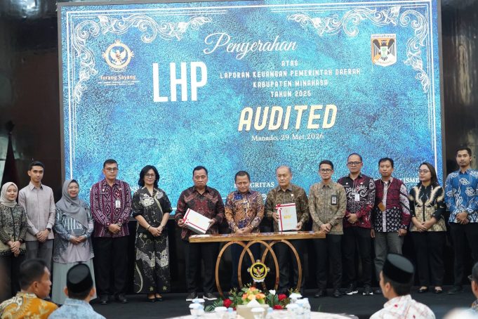 Pemkab Minahasa Raih Opini WTP ke-12 Berturut-turut dari BPK RI