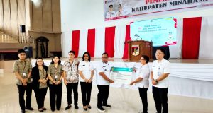 PT Optha Esa Jaya dan BPJS Kesehatan Tondano Salurkan CSR untuk 250 KK Peserta JKN