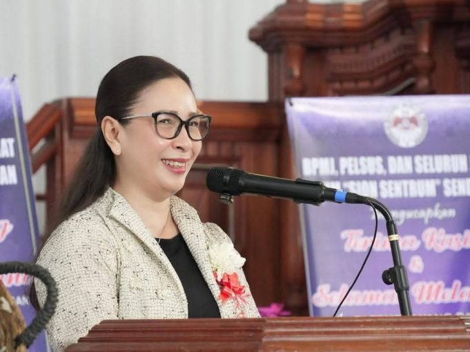 Wabup Vanda Hadiri HUT ke-190 GMIM Sion Sentrum Sendangan, Sampaikan Program Pemerintah