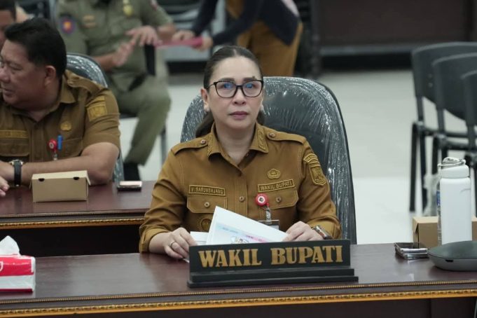 Wabup Vanda Sarundajang Ikuti Rakor Pengendalian Inflasi dan Sosialisasi Jaminan Produk Halal