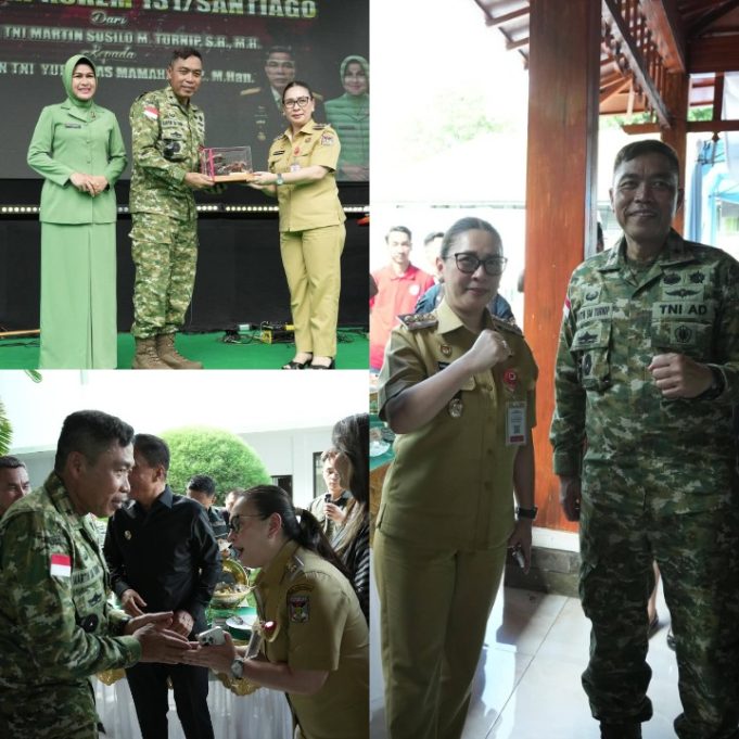 Wabup Minahasa Hadiri Lepas Sambut Danrem 131/Santiago, Tegaskan Sinergi Pemda-TNI
