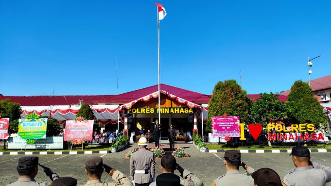 Polres Minahasa Peringati Hari Bhayangkara ke-80, Tegaskan Polri Prediktif dan Humanis