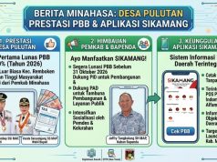 Desa Pulutan Pertama di Minahasa Lunasi PBB 100 Persen, Pemkab Ajak Manfaatkan Aplikasi Sikamang