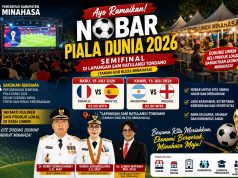 Ayo Ramaikan! Pemkab Minahasa Gelar Nobar Semifinal Piala Dunia di Lapangan Sam Ratulangi Tondano