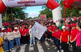 Ribuan Warga Ikuti Jalan Sehat, Pemkab Minahasa Buka Rangkaian HUT ke-81 RI di Tondano