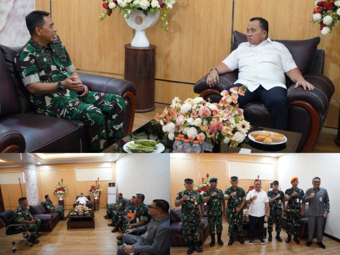 Bupati Robby Dondokambey Terima Courtesy Call Danlanud Sam Ratulangi, Perkuat Sinergi TNI AU dan Pemkab Minahasa