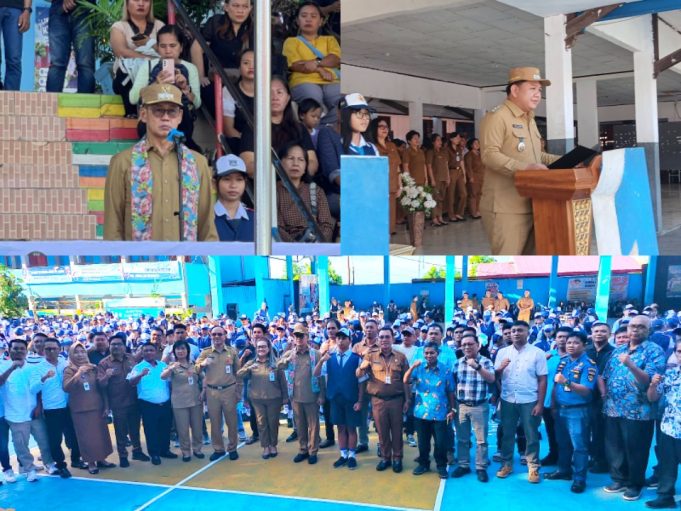 Wali Kota dan Wawali Bitung Kompak Hadir Buka MPLS, Tekankan Sekolah Ramah Anak