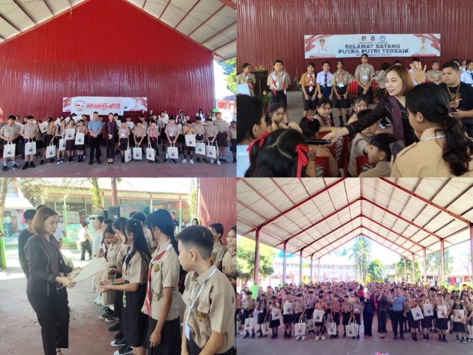 Liony Leontin Mongi Motivasi Siswa Baru Peserta MPLS SMPN 1 Tondano