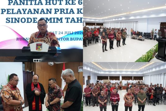 Dipercayakan Sebagai Ketua, Robby Dondokambey Lantik Panitia HUT ke-64 P/KB Sinode GMIM 2026