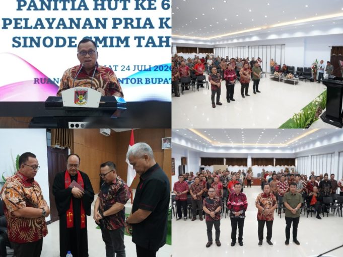 Dipercayakan Sebagai Ketua, Robby Dondokambey Lantik Panitia HUT ke-64 P/KB Sinode GMIM 2026