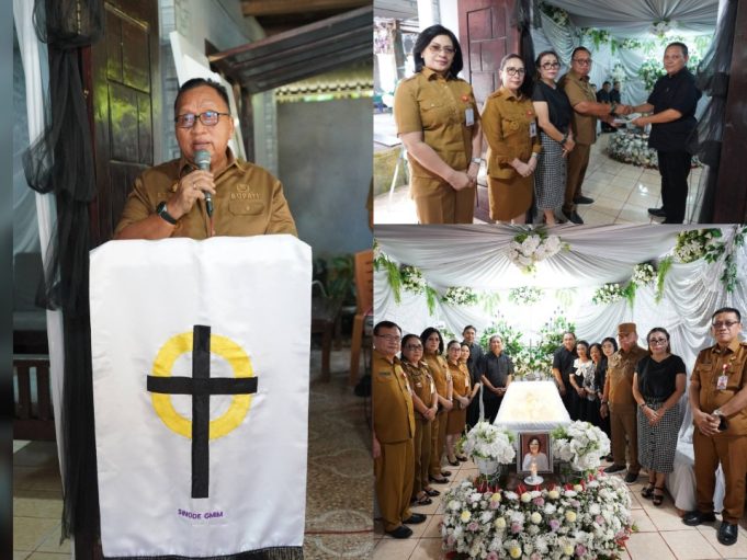 Bupati dan Jajaran Pemkab Minahasa Hadiri Ibadah Penghiburan Keluarga Wagey-Lomboan