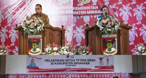 Martina Dondokambey-Lengkong Kukuhkan Pengurus TP-PKK Desa se-Minahasa