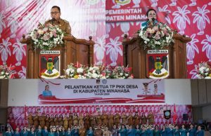Martina Dondokambey-Lengkong Kukuhkan Pengurus TP-PKK Desa se-Minahasa